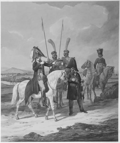 Spanish Army. General Officer of the Cavalry, with Guerrillas and Lancers, 1815