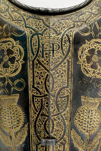Master: Armour garniture of Henry, future Prince of Wales, for the field, tourney, tilt and barriers Master: Armour garniture of Henry, future Prince of Wales, for the field, tourney, tilt and barriers