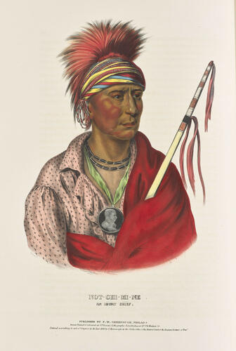 History of the Indian tribes of North America : with biographical sketches and anecdotes of the principal chiefs. Embellished with one hundred and twenty portraits from the Indian Gallery in the Department of War, at Washington ; v. 2 / by Thomas L. M'Kenney. . . and James Hall