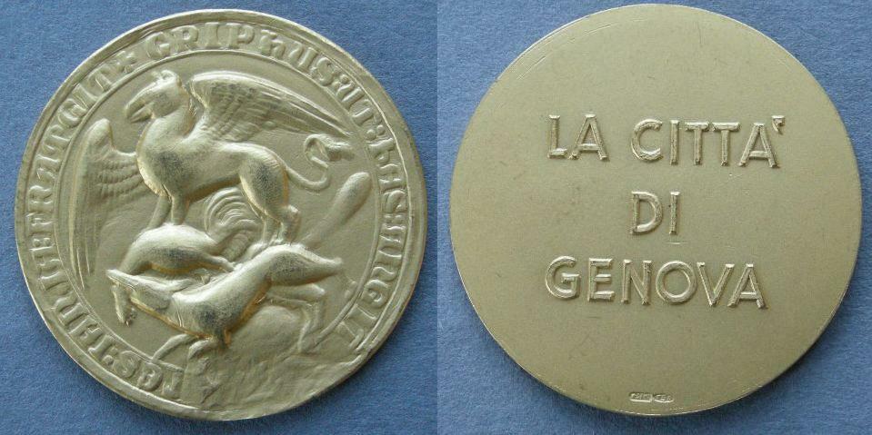 Italy. 	Copy of the seal of the Republic of Genoa, c. 1337