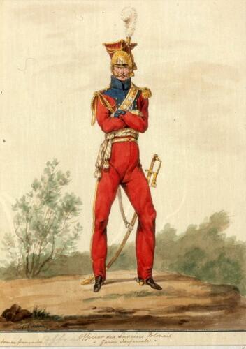 French Army. Officer, 2nd Lancers, Imperial Guard