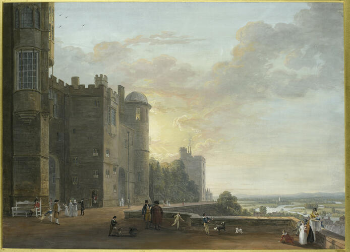 The North Terrace of Windsor Castle, looking west