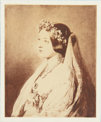 'Queen Victoria in her Bridal dress'
