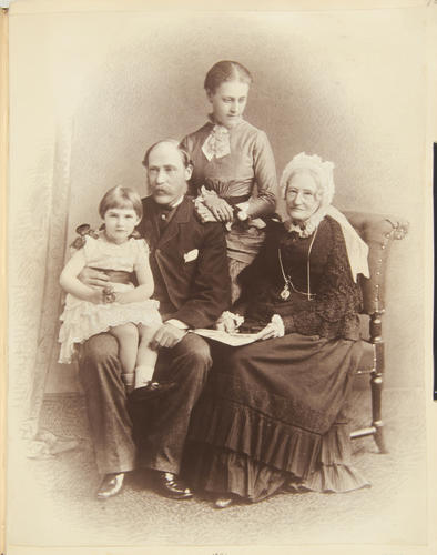 Deros, Mary F. Dawson, G. Deros, Una Mary Dawson, 1886. [Album: Photographic Portraits vol. 5/63 1875-1889]