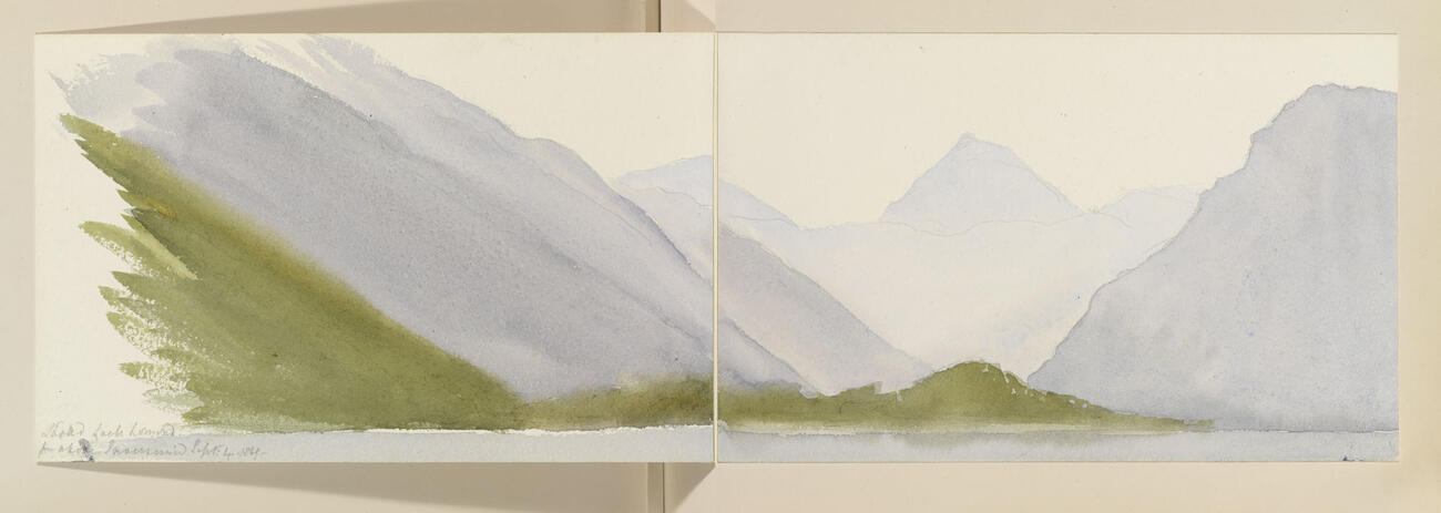 Master: SKETCHES BY QUEEN VICTORIA I
Item: Loch Lormond f[ro]m above Inversnaid