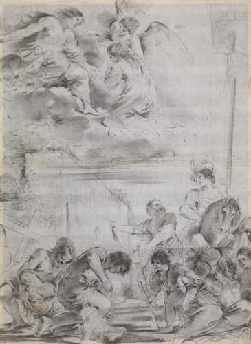 A composition study for The Burial and Reception into Heaven of St Petronilla