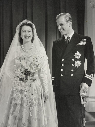 The Wedding portrait of TRH's Princess Elizabeth and Prince Philip