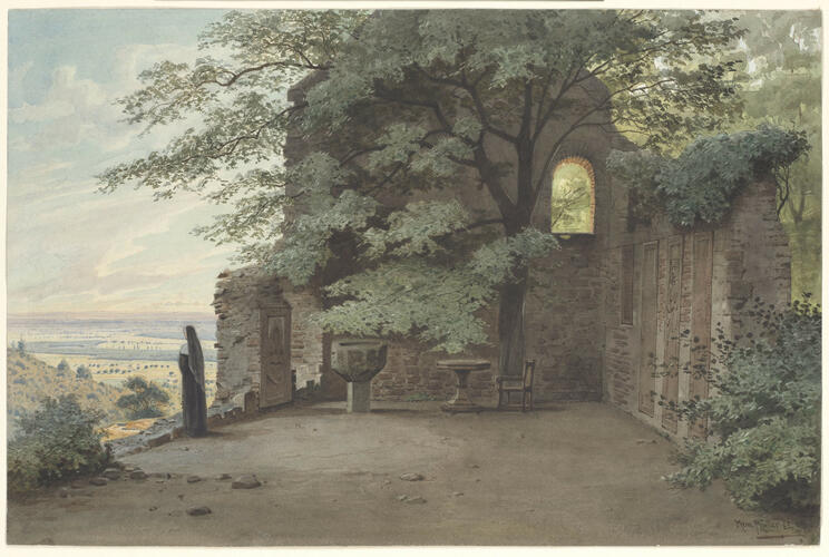 The Convent of Heiligenberg, near Jugenheim
