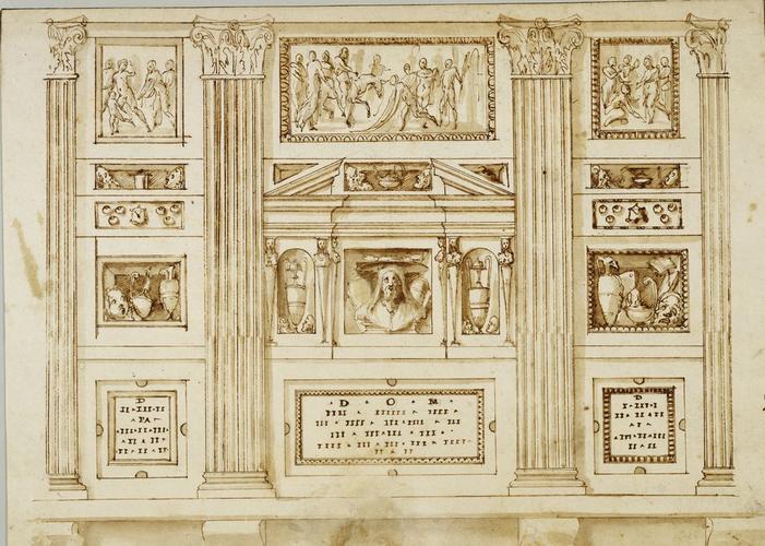 A design for a wall tomb