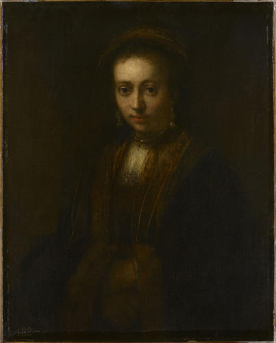 Portrait of a Lady with Hands Folded (Hendrickje Stoffels?)