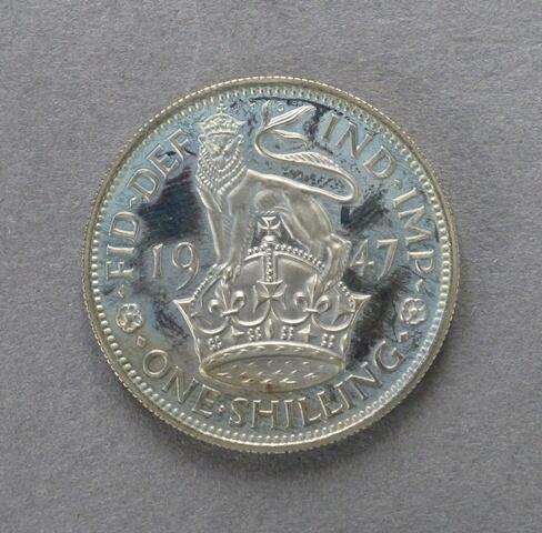 George VI Proof shilling (English type) George VI Proof shilling (English type)