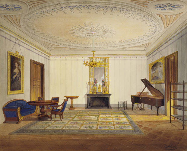 Schloss Callenberg: the Duchess's sitting-room
