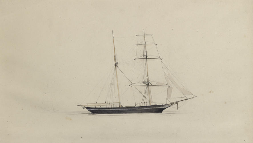 Brigantine, sloop-rigged Brigantine, sloop-rigged