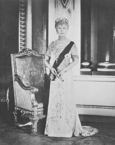 Offical Silver Jubilee portrait of Queen Mary (1867-1953)