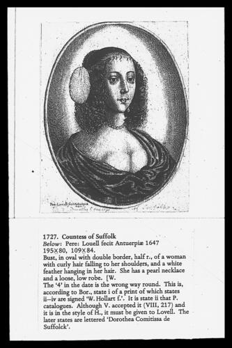Countess of Suffolk ('Dorothy' - identity uncertain, see O'D 1)