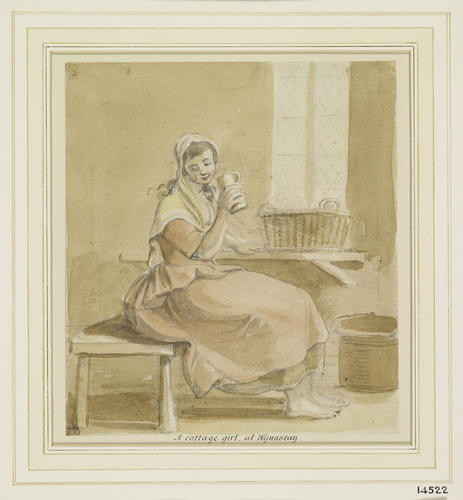 A cottage girl, at Wynnstay