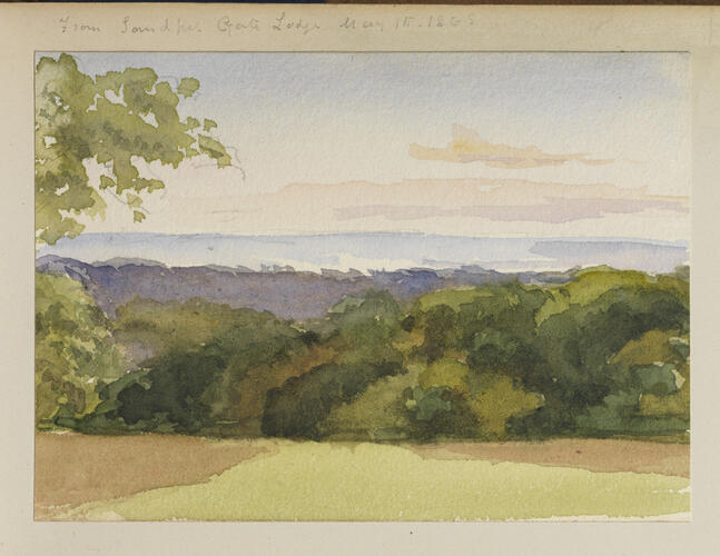 Master: SKETCHES BY QUEEN VICTORIA I
Item: From Sandpit Gate Lodge