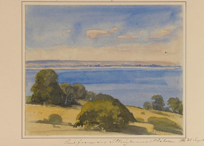 Master: Queen Victoria and Prince Albert's Album Vol. I.
Item: View from our Sitting room at Osborne