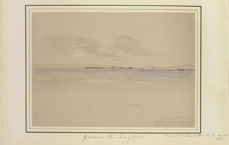 Master: Queen Victoria and Prince Albert's Album Vol. I.
Item: Yarmouth Isle of Wight