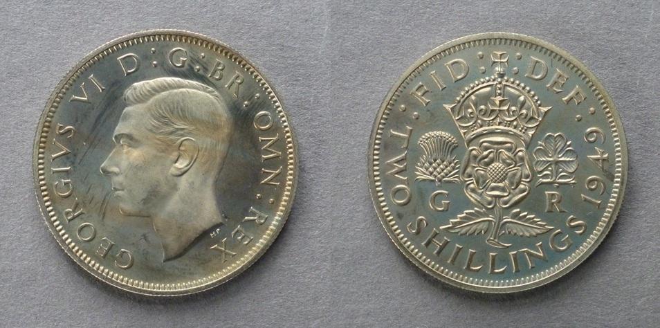 George VI Proof florin George VI Proof florin