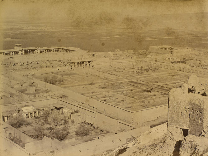 Part of Bala Hissar, Showing Old Palace Gardens: Photographs, India, Presented by Lord Lytton, 1880 Part of Bala Hissar, Showing Old Palace Gardens: Photographs, India, Presented by Lord Lytton, 1880