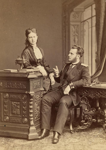 Grand Duchess Maria Alexandrovna and Grand Duke Alexei Alexandrovich Grand Duchess Maria Alexandrovna and Grand Duke Alexei Alexandrovich
