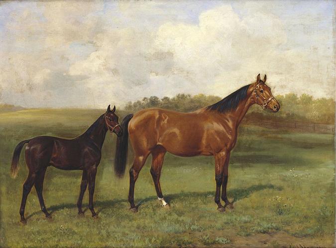 Perdita II with her Foal Sandringham