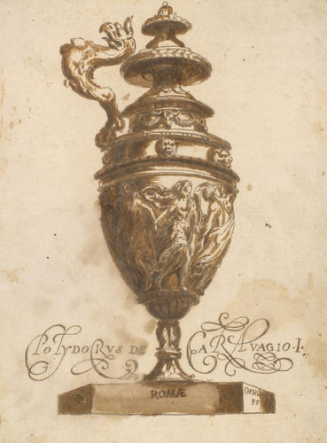 An antique vase, with dancing figures