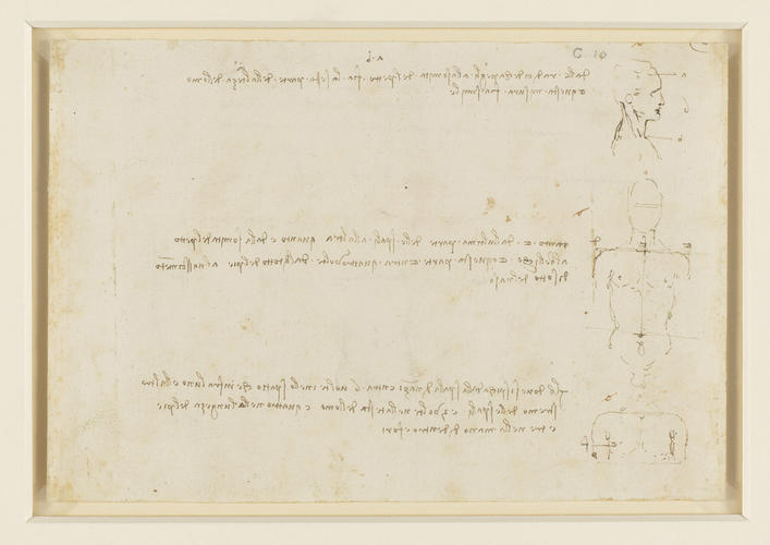 Recto: Studies of human proportion. Verso: Studies of human proportion Recto: Studies of human proportion. Verso: Studies of human proportion