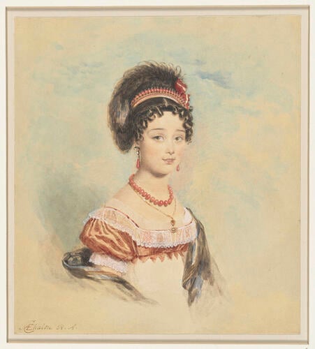 A portrait of a young woman