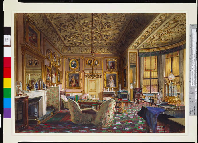 The Queen's Sitting-Room at Buckingham Palace