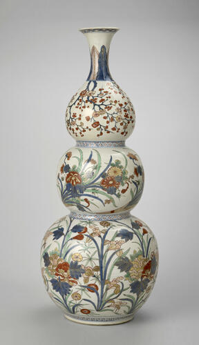 Large triple-gourd vase