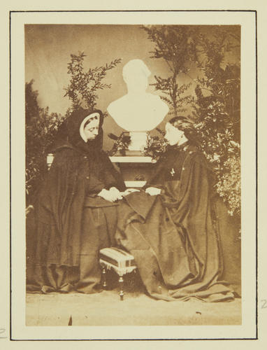 Queen Victoria and Princess Alice, 1862 [in Portraits of Royal Children Vol. 6 1862-1863]
