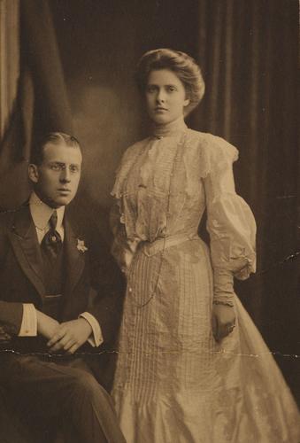 Prince Andrew of Greece and Denmark (1882-1944) and Princess Alice of Battenberg (1885-1969)