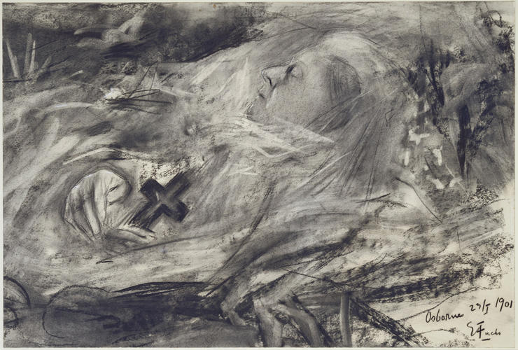 Queen Victoria on her death bed
