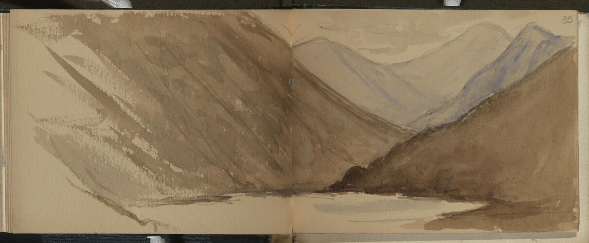 Master: SKETCHES FROM NATURE V. R. MDCCCLX TO MDCCCLXI
Item: A Highland Loch