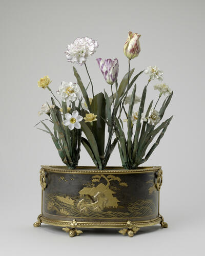 Master: Pair of jardinière and bases Master: Pair of jardinière and bases