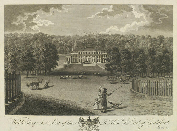 Waldershare, the Seat of the Rt Hon. the Earl of Guildford Waldershare, the Seat of the Rt Hon. the Earl of Guildford