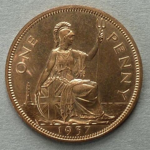 George VI Proof penny George VI Proof penny