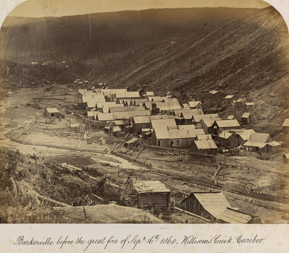 Barkerville before the great fire of September 16th 1868