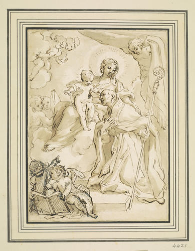 The Virgin and Child appearing to a bishop The Virgin and Child appearing to a bishop