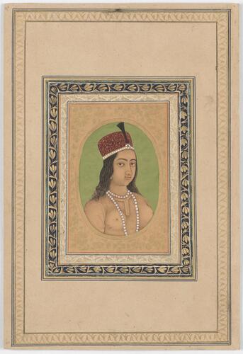 Master: Mughal album of portraits, animals and birds.
Item: Paintings of a Mughal lady and a common babbler Master: Mughal album of portraits, animals and birds.
Item: Paintings of a Mughal lady and a common babbler