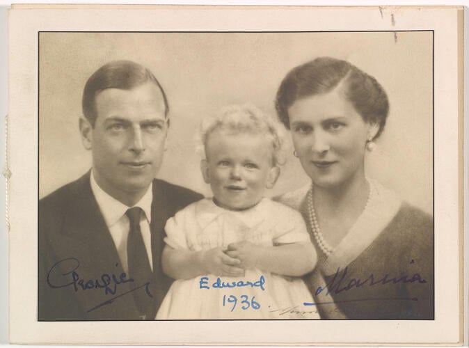 The Duke and Duchess of Kent with Prince Edward