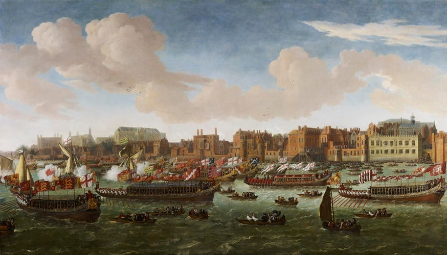 The Lord Mayor's Water-Procession on the Thames