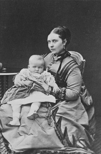 Victoria, Crown Princess of Prussia, with her son, Prince Waldemar, 1868 [in Portraits of Royal Children Vol. 13 1868-69]