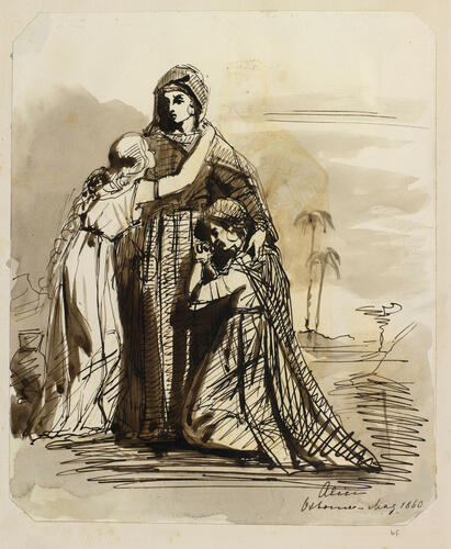Master: Madame de Coninck's Albums: Princess Alice
Item: Three female figures