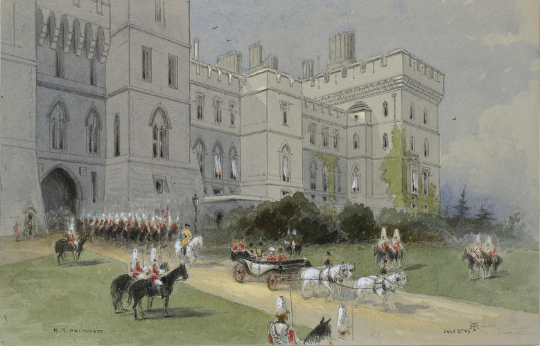 Departure of the Shah of Persia from Windsor Castle, 2 July 1889