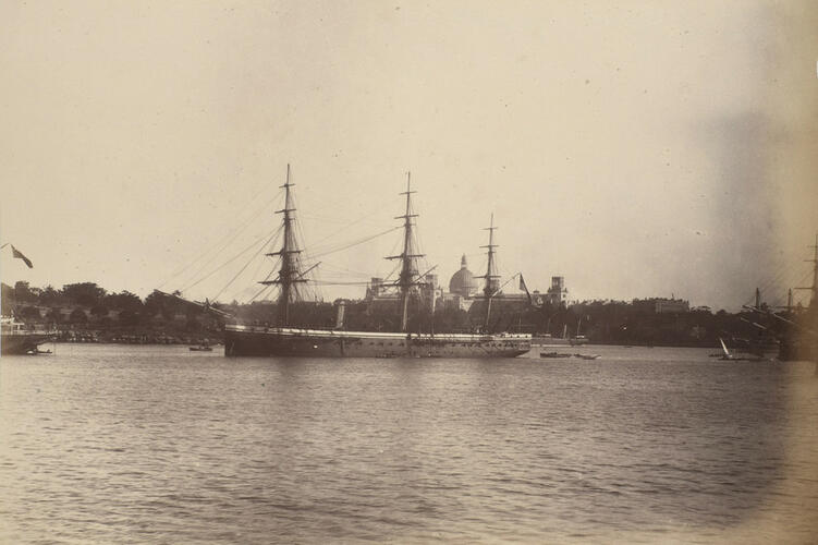 The Cruise of HMS Bacchante 1879-82: HMS Bacchante at Sydney, New South Wales The Cruise of HMS Bacchante 1879-82: HMS Bacchante at Sydney, New South Wales