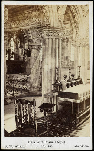 Interior of Rosslyn Chapel, Midlothian Interior of Rosslyn Chapel, Midlothian