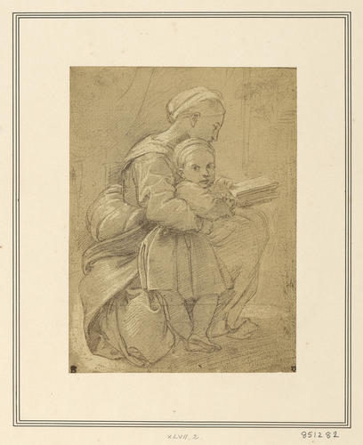 The Virgin reading with the Child